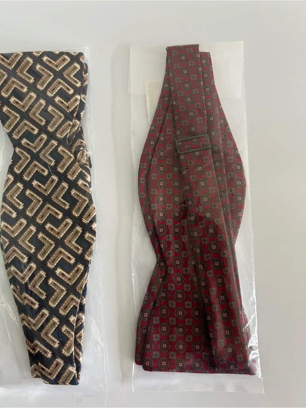 Beau Ties‎ Ltd. of Vermont Two Printed Bow Ties - Silk - New in Package